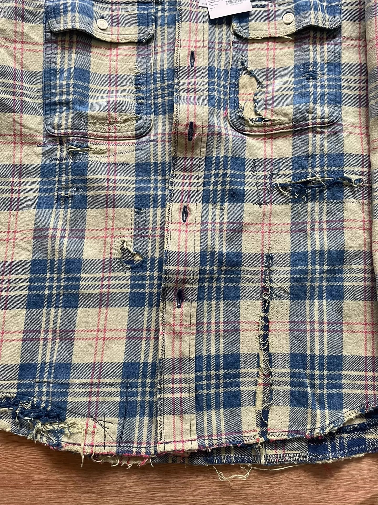 Visvim VISVIM 21aw LUMBER CHECK L/S CRASH SHIRT Size US M / EU 48-50 / 2 - 4 Thumbnail