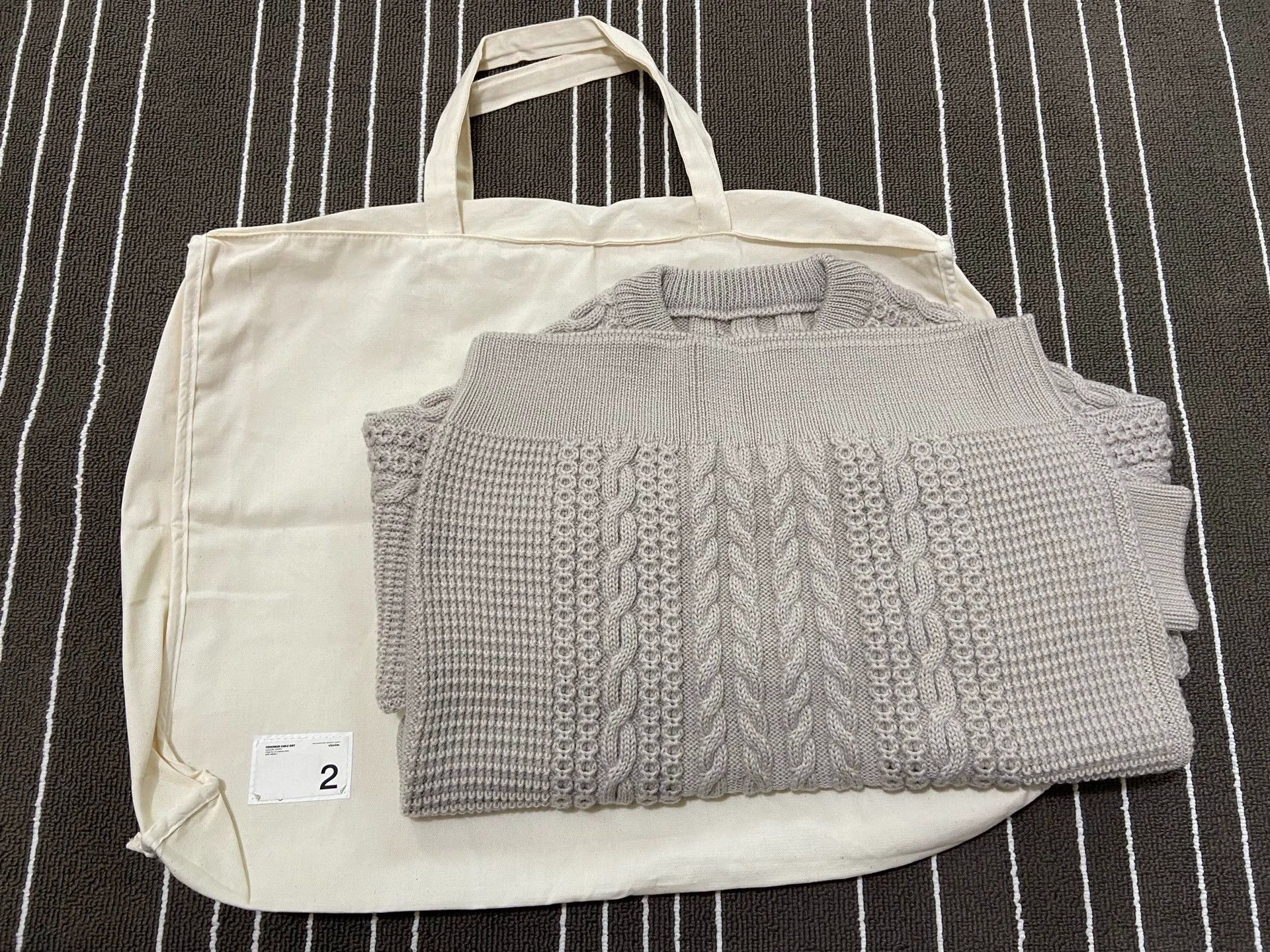 Visvim visvim 19aw fisherman camble knit Water drop sweater Size US M / EU 48-50 / 2 - 7 Thumbnail