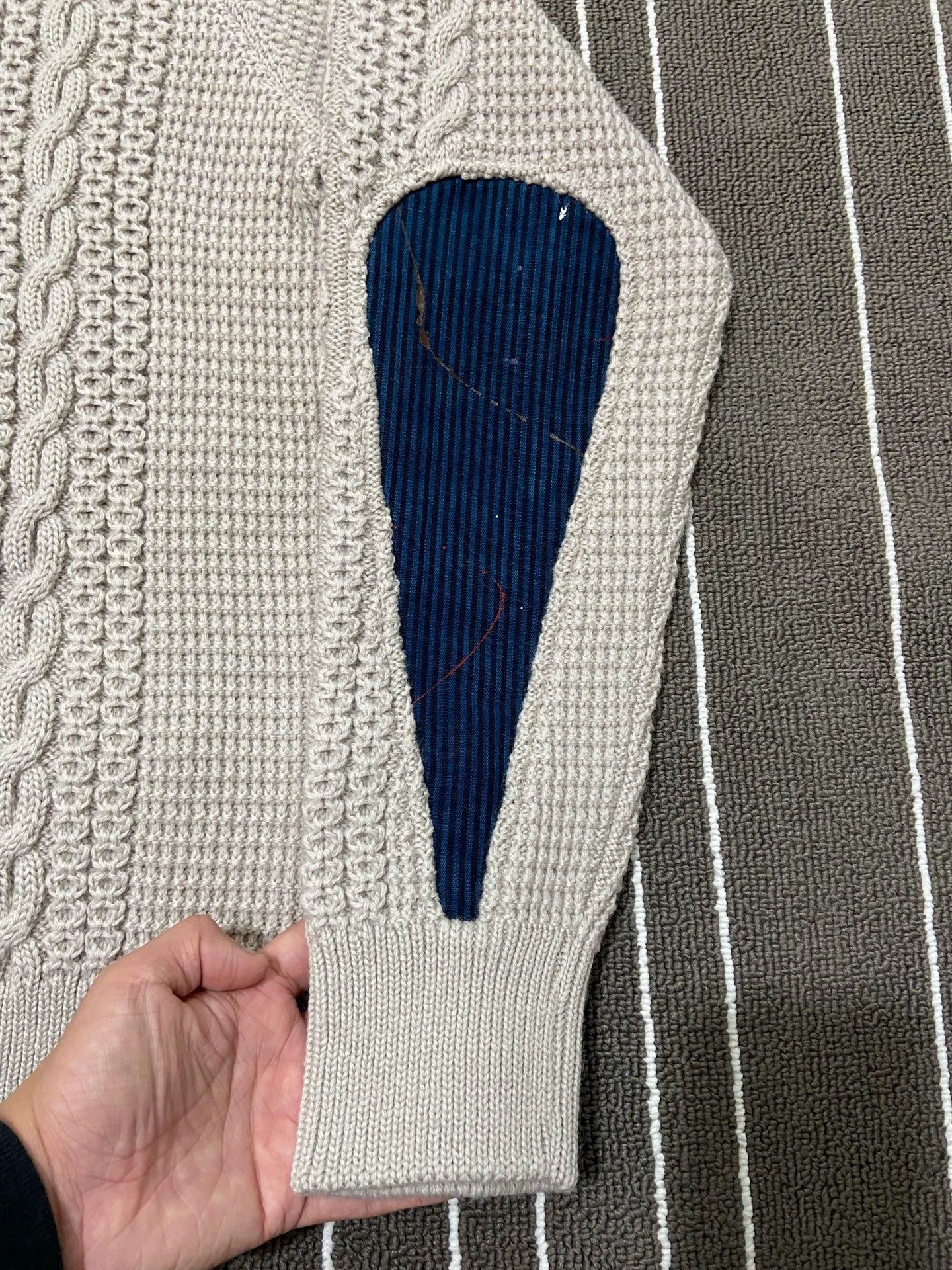 Visvim visvim 19aw fisherman camble knit Water drop sweater Size US M / EU 48-50 / 2 - 4 Thumbnail