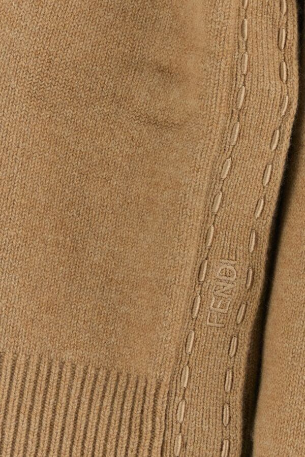 Fendi Camel Cashmere Blend Sweater Size S / US 4 / IT 40 - 5 Thumbnail