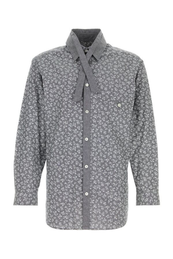 Yohji Yamamoto Printed Cotton Shirt Size US M / EU 48-50 / 2 - 3 Thumbnail