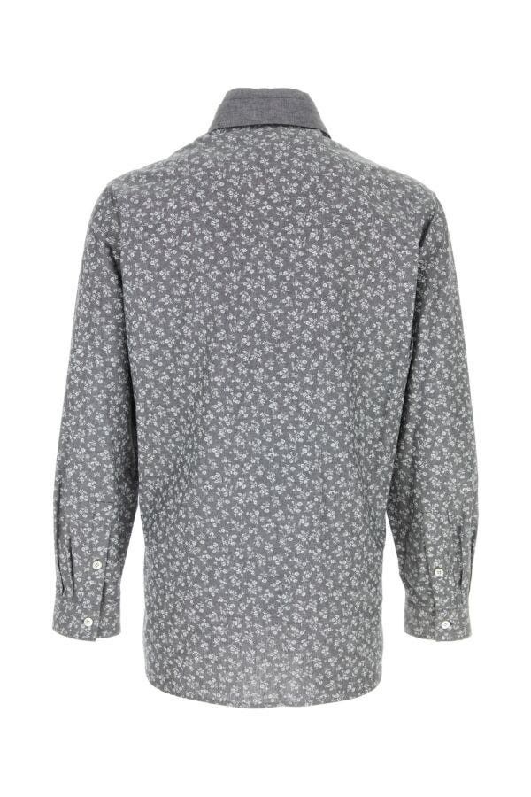 Yohji Yamamoto Printed Cotton Shirt Size US M / EU 48-50 / 2 - 4 Thumbnail