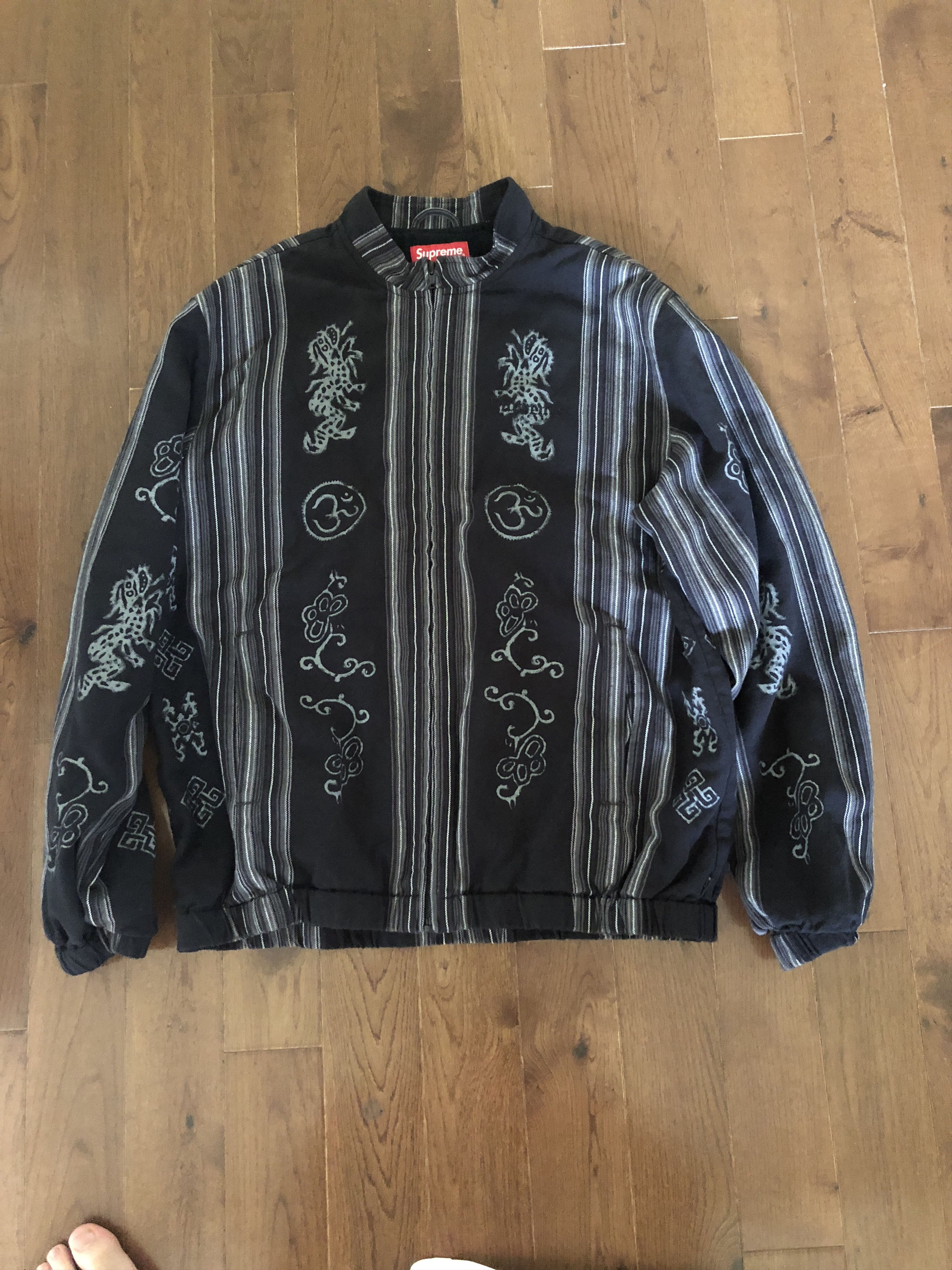 supreme Woven Striped Batik Jacket