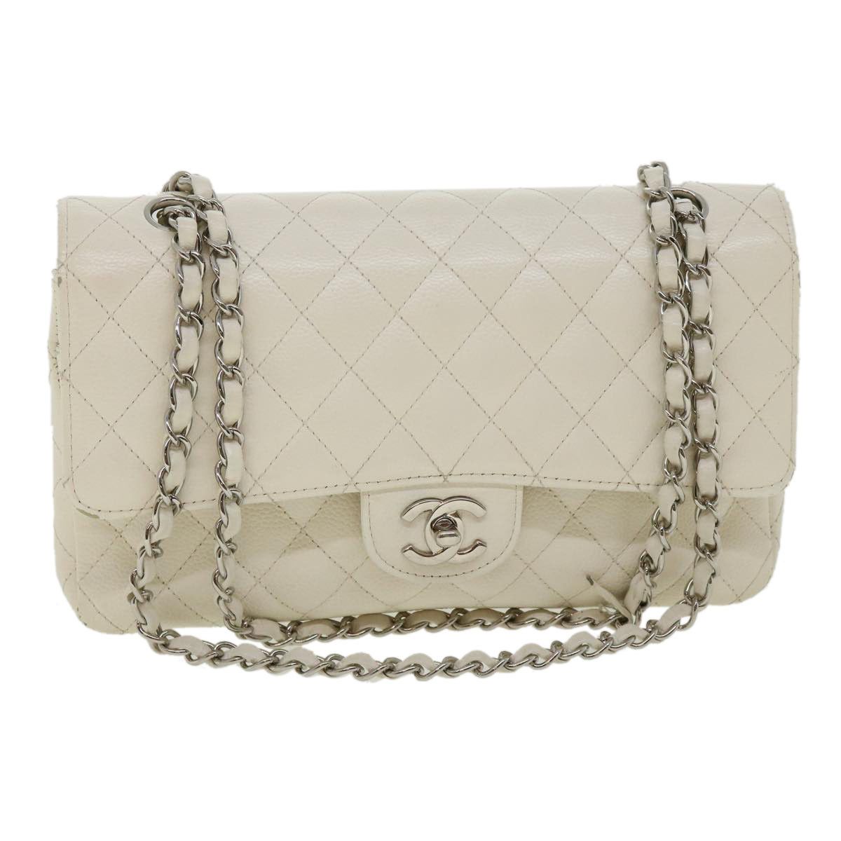 Chanel Timeless White Leather Shoulder Bag (Pre-Owned) Size ONE SIZE - 2 Thumbnail