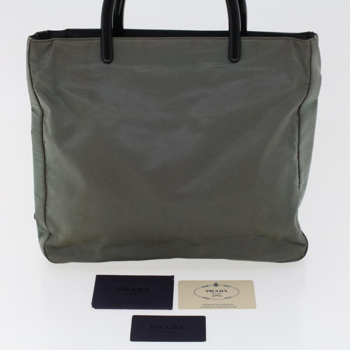 Prada Black Synthetic Handbag (Pre-Owned) Size ONE SIZE - 9 Thumbnail