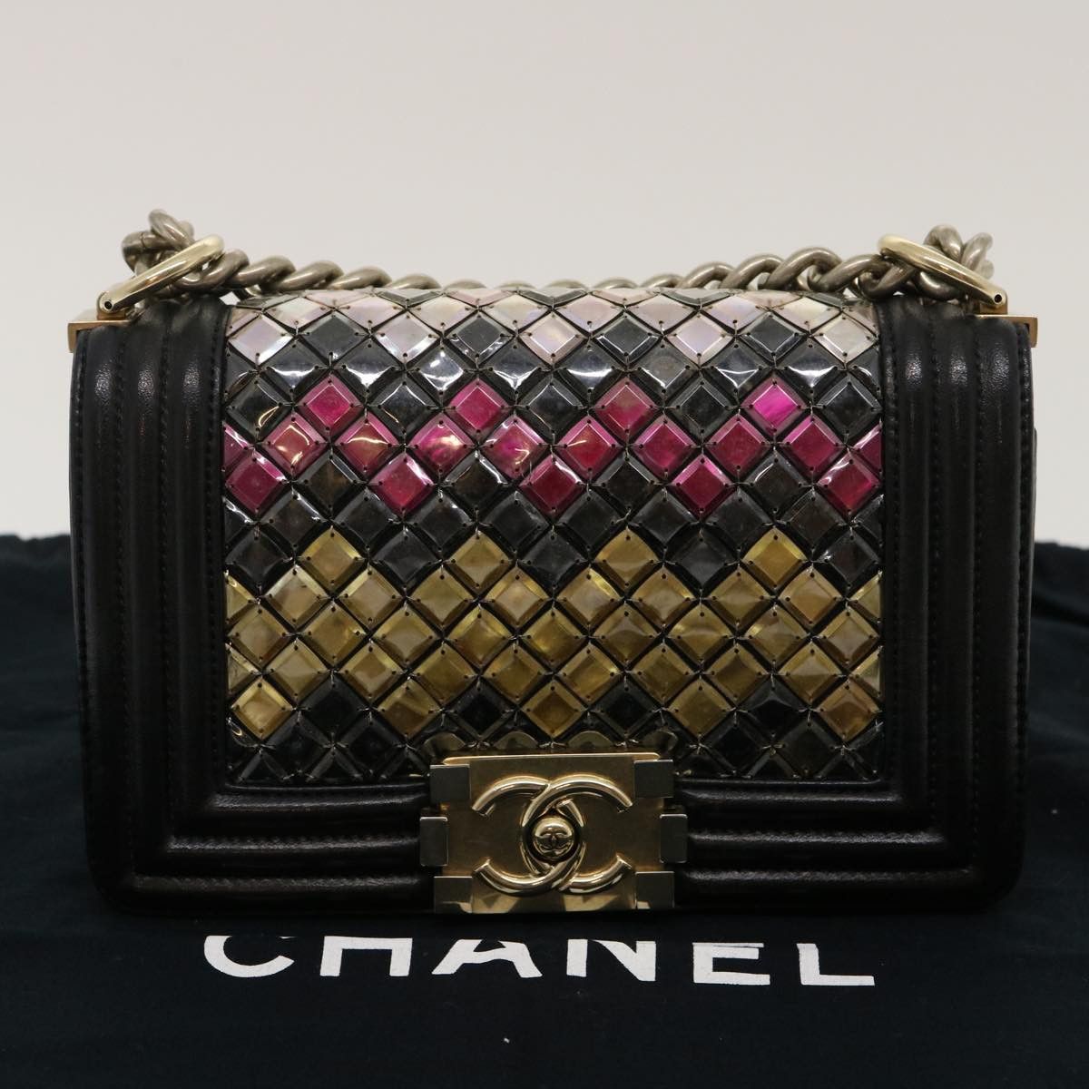 Chanel Boy Multicolour Leather Shoulder Bag (Pre-Owned) Size ONE SIZE - 8 Thumbnail