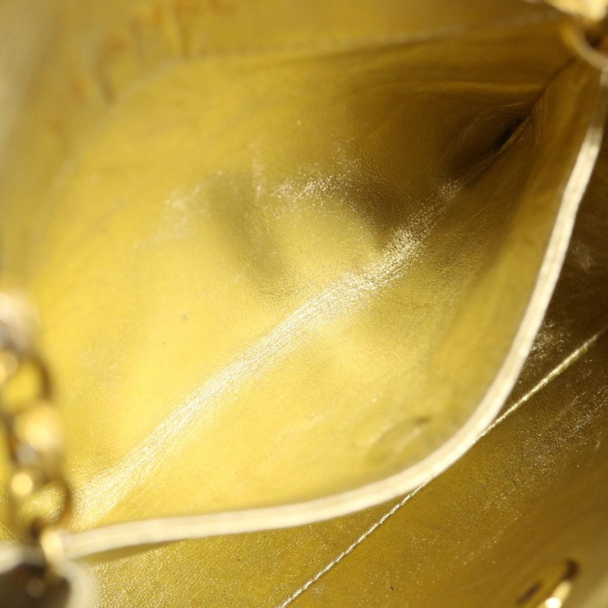 Chanel Gold Leather Shoulder Bag (Pre-Owned) Size ONE SIZE - 9 Thumbnail