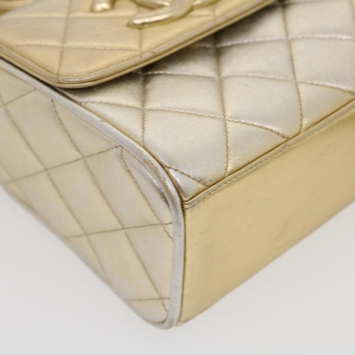 Chanel Gold Leather Travel Bag (Pre-Owned) Size ONE SIZE - 9 Thumbnail