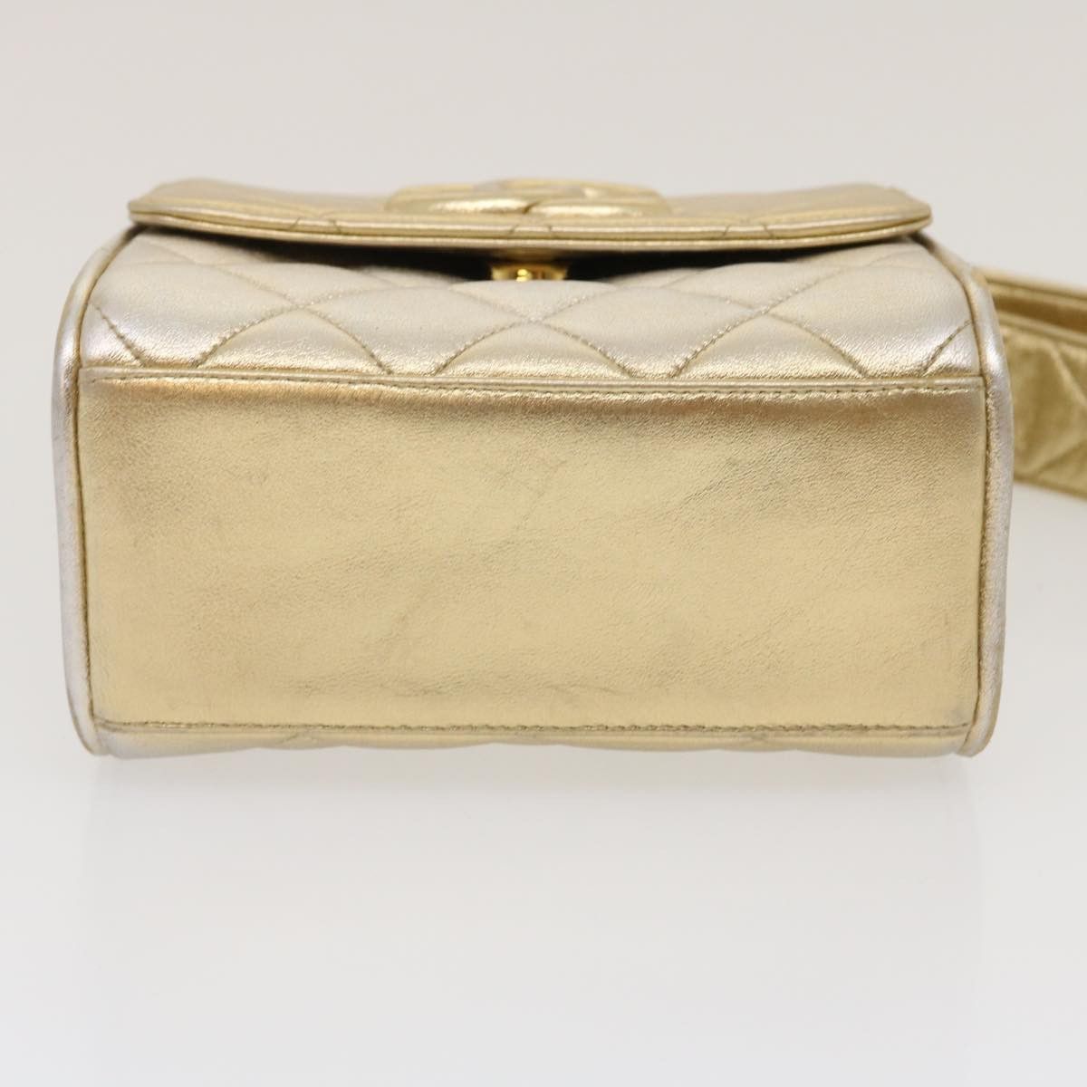 Chanel Gold Leather Travel Bag (Pre-Owned) Size ONE SIZE - 2 Thumbnail