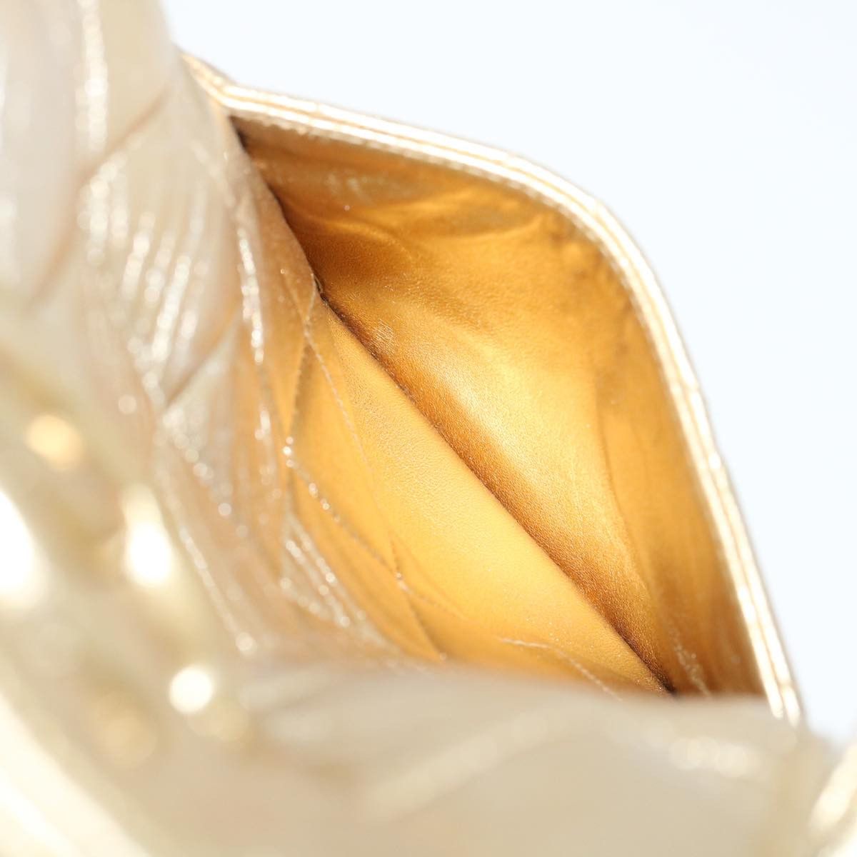 Chanel Gold Leather Travel Bag (Pre-Owned) Size ONE SIZE - 12 Thumbnail