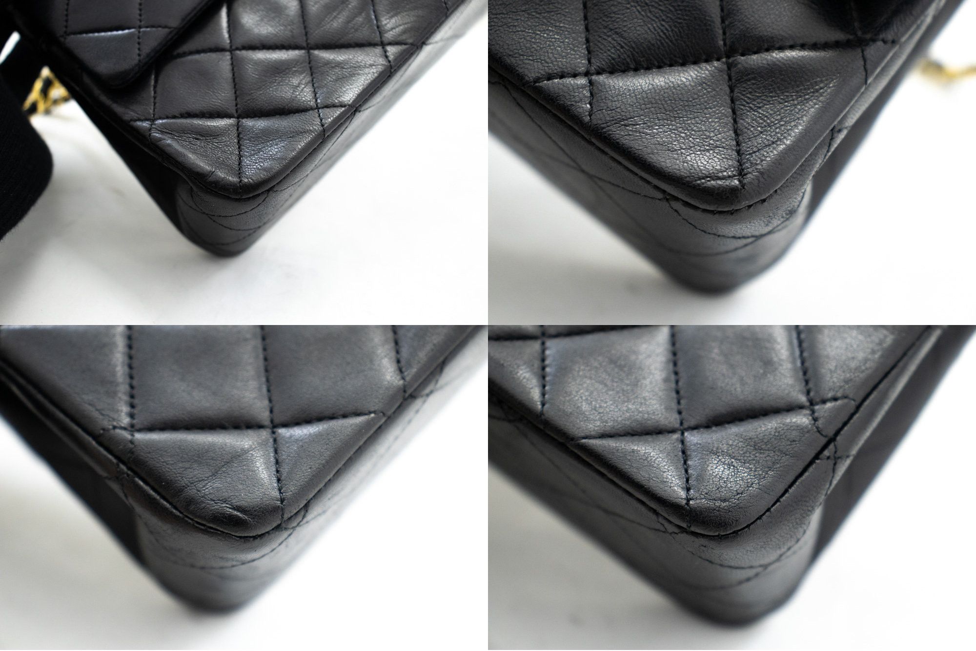 Chanel Double Flap Black Leather Shoulder Bag (Pre-Owned) Size ONE SIZE - 8 Thumbnail