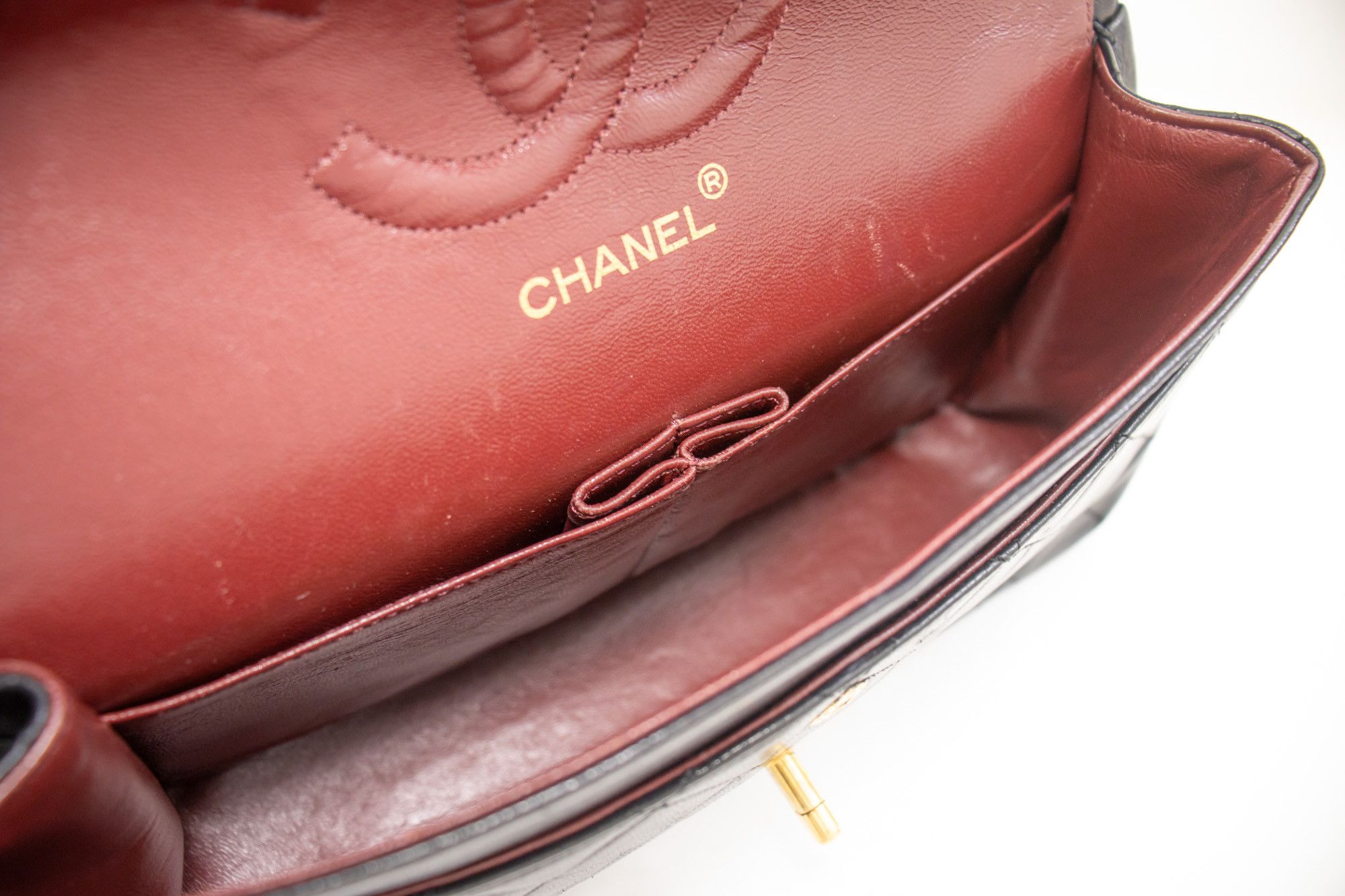 Chanel Double Flap Black Leather Shoulder Bag (Pre-Owned) Size ONE SIZE - 5 Thumbnail
