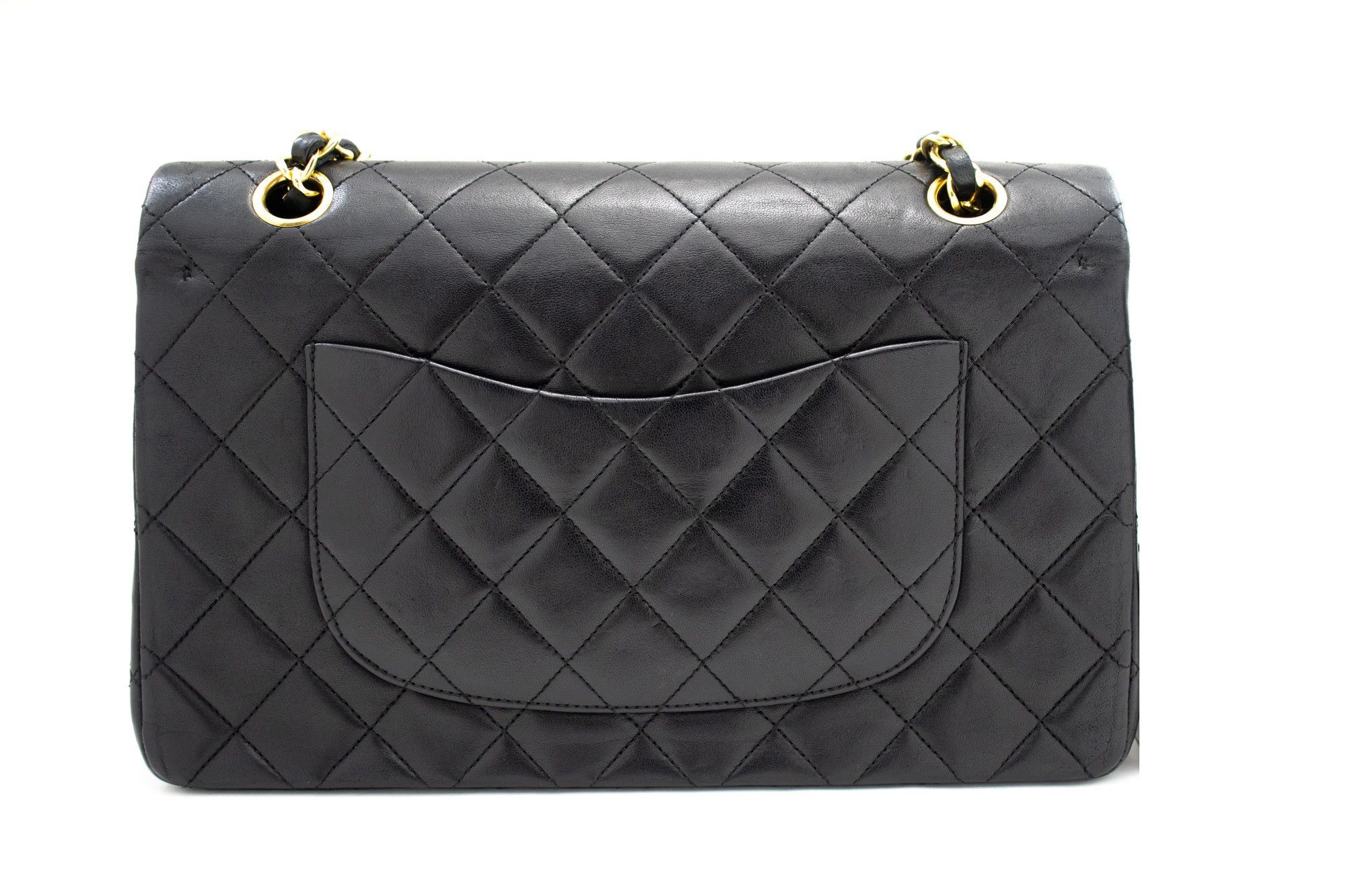 Chanel Double Flap Black Leather Shoulder Bag (Pre-Owned) Size ONE SIZE - 2 Thumbnail