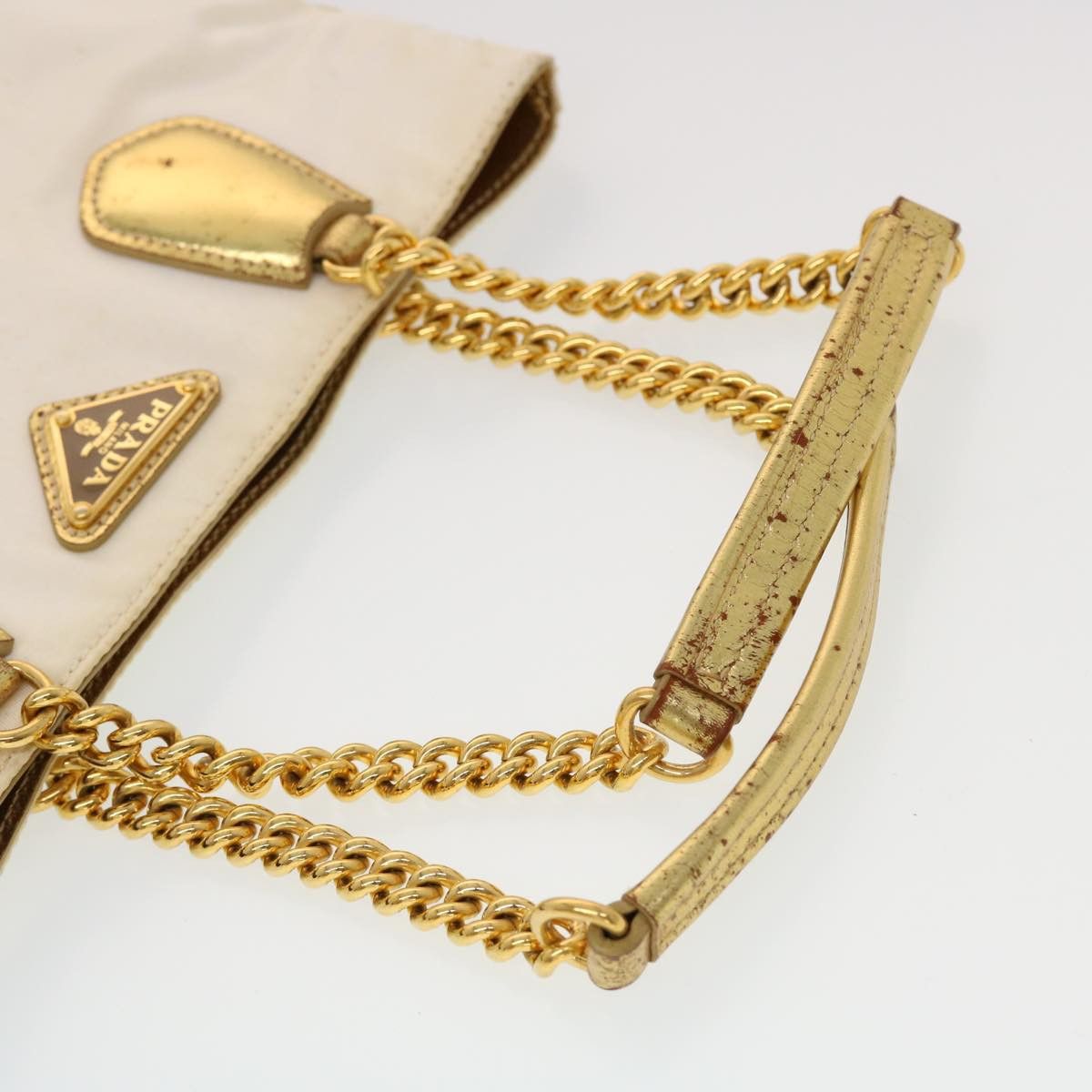 Prada Gold Synthetic Shoulder Bag (Pre-Owned) Size ONE SIZE - 10 Thumbnail
