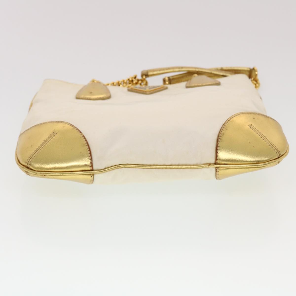 Prada Gold Synthetic Shoulder Bag (Pre-Owned) Size ONE SIZE - 3 Thumbnail