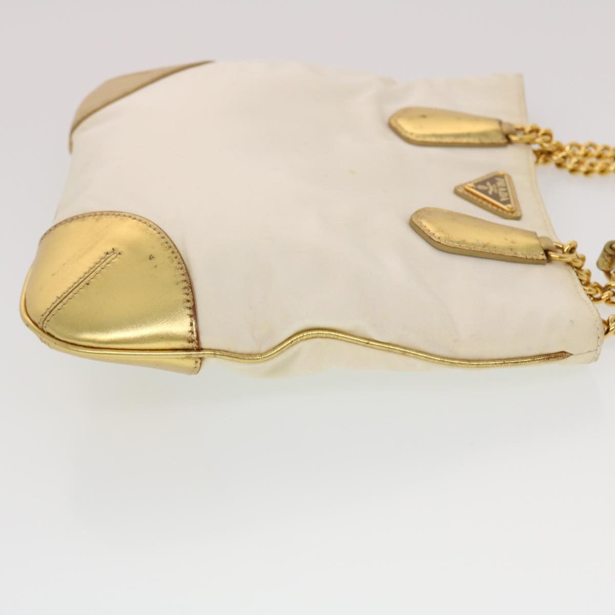 Prada Gold Synthetic Shoulder Bag (Pre-Owned) Size ONE SIZE - 8 Thumbnail
