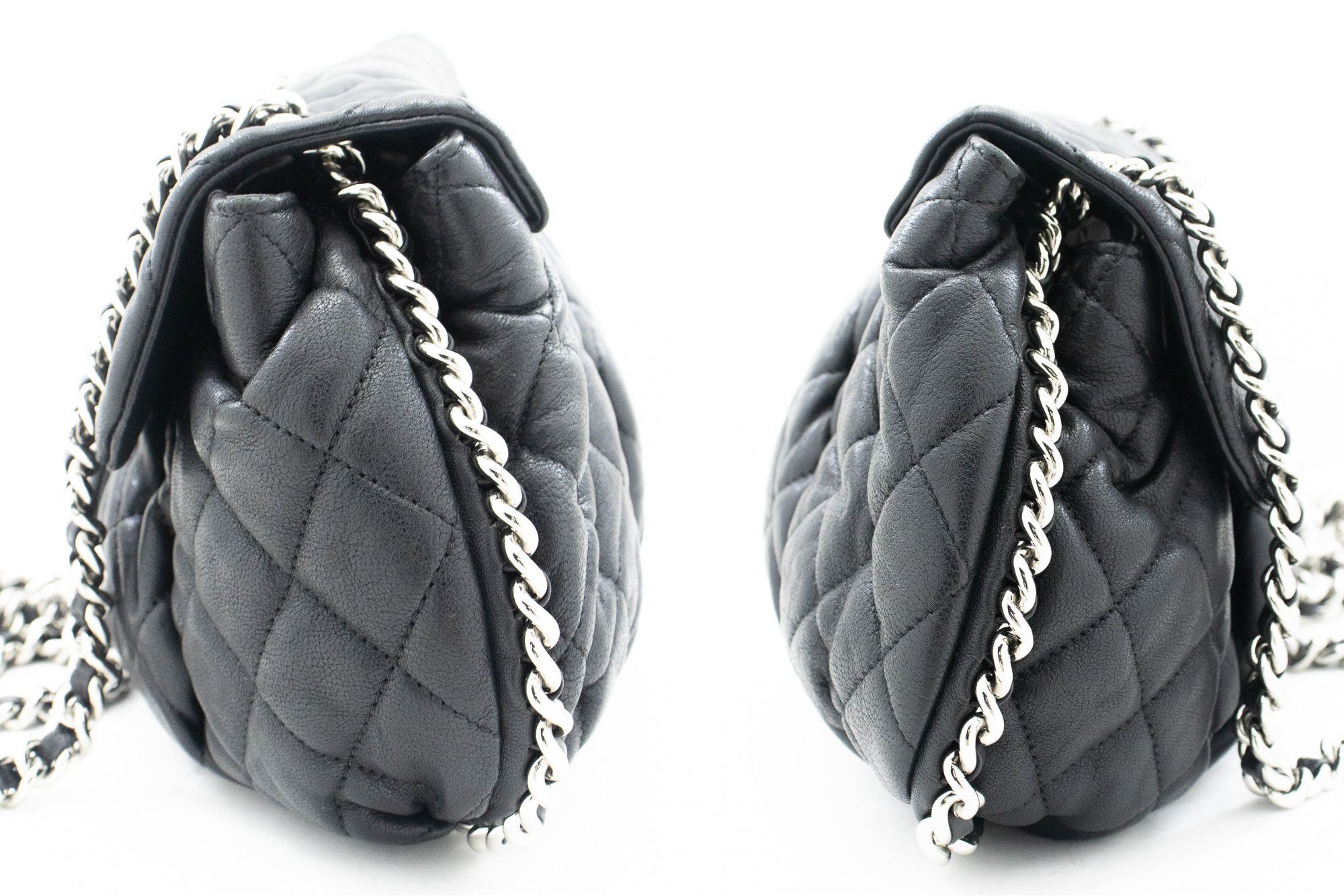 Chanel Chain Around Black Leather Shoulder Bag (Pre-Owned) Size ONE SIZE - 4 Thumbnail