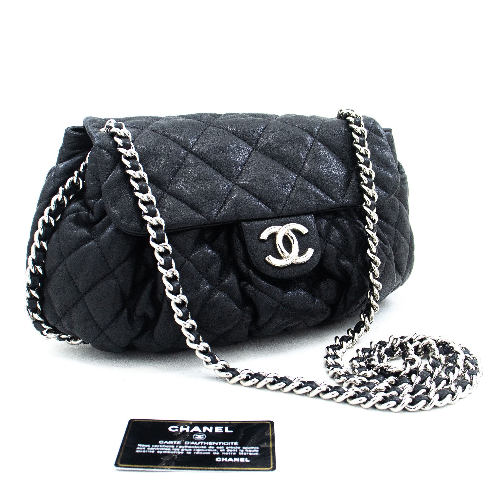 Chanel Chain Around Black Leather Shoulder Bag (Pre-Owned) Size ONE SIZE - 12 Thumbnail