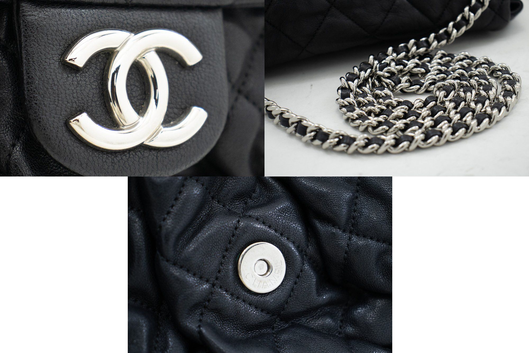Chanel Chain Around Black Leather Shoulder Bag (Pre-Owned) Size ONE SIZE - 10 Thumbnail