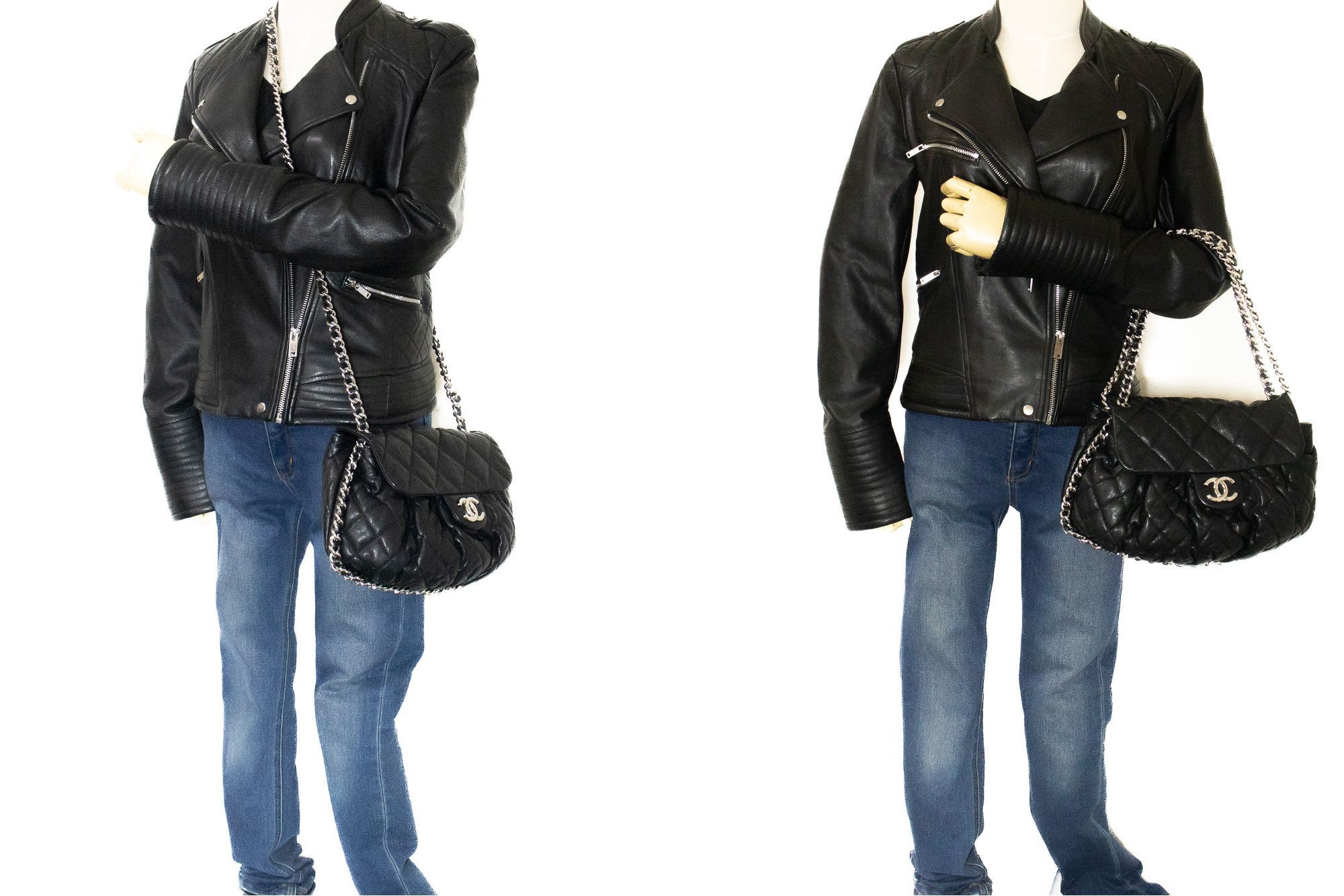 Chanel Chain Around Black Leather Shoulder Bag (Pre-Owned) Size ONE SIZE - 7 Thumbnail
