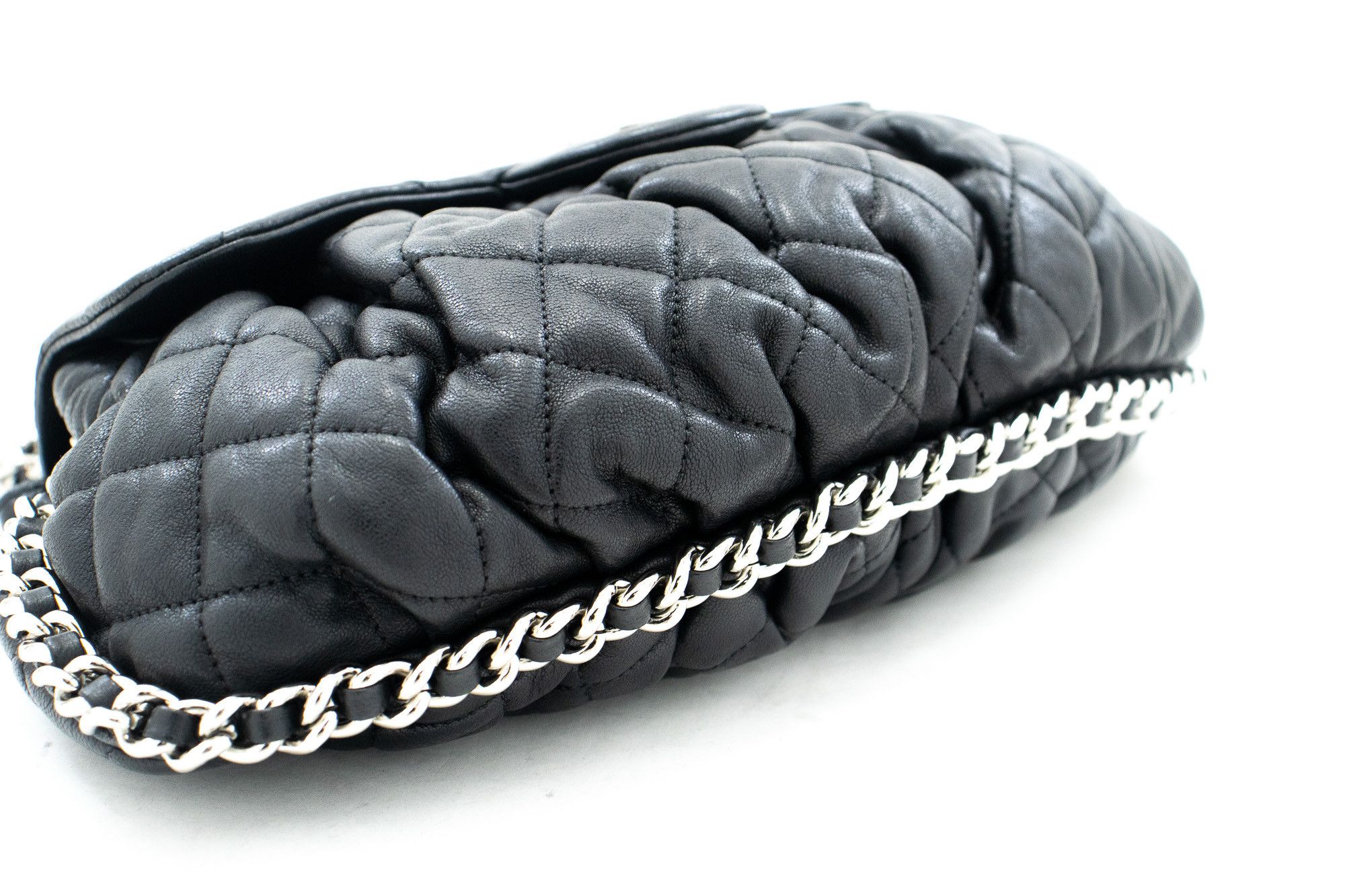 Chanel Chain Around Black Leather Shoulder Bag (Pre-Owned) Size ONE SIZE - 3 Thumbnail