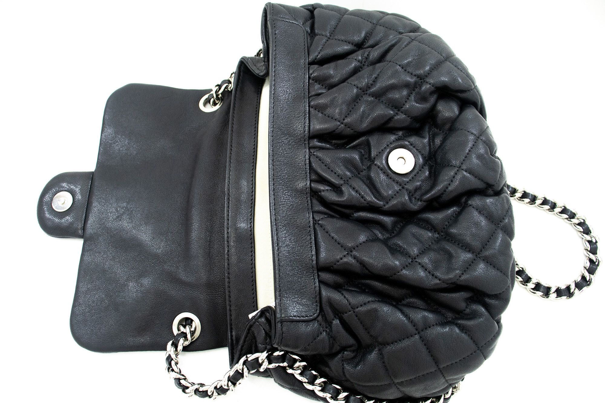 Chanel Chain Around Black Leather Shoulder Bag (Pre-Owned) Size ONE SIZE - 11 Thumbnail