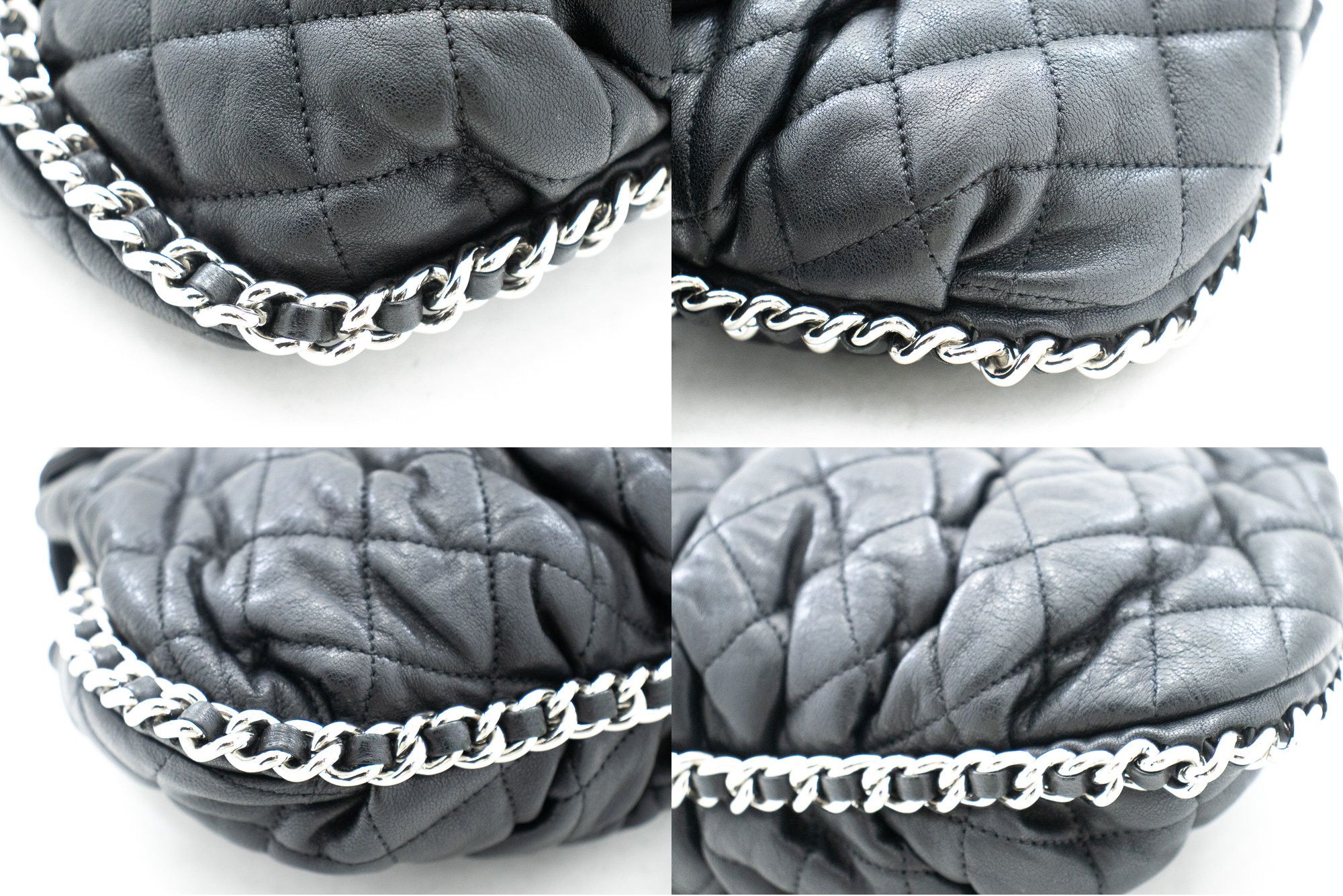 Chanel Chain Around Black Leather Shoulder Bag (Pre-Owned) Size ONE SIZE - 8 Thumbnail