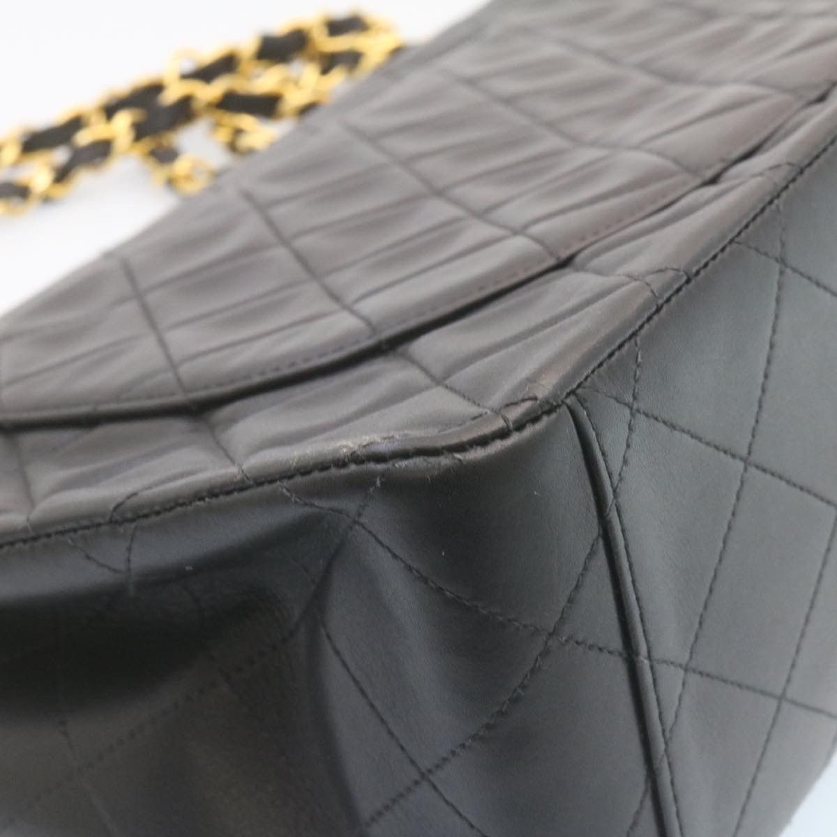 Chanel Black Leather Shoulder Bag (Pre-Owned) Size ONE SIZE - 8 Thumbnail