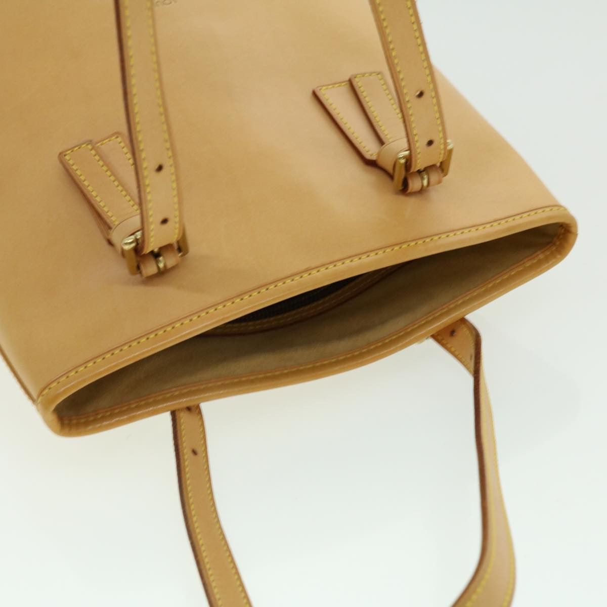 Louis Vuitton Bucket Pm Beige Leather Shoulder Bag (Pre-Owned) Size ONE SIZE - 3 Thumbnail