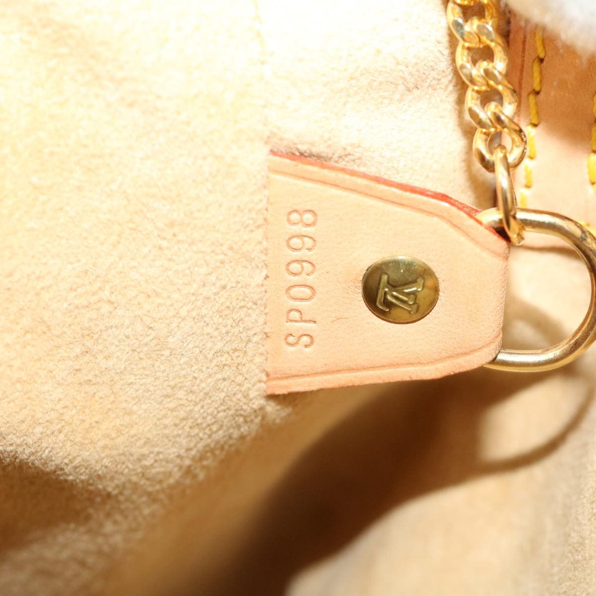 Louis Vuitton Bucket Pm Beige Leather Shoulder Bag (Pre-Owned) Size ONE SIZE - 5 Thumbnail