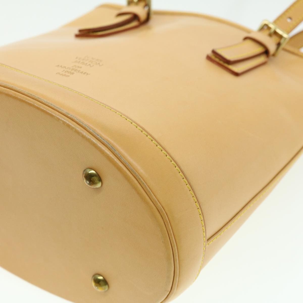 Louis Vuitton Bucket Pm Beige Leather Shoulder Bag (Pre-Owned) Size ONE SIZE - 11 Thumbnail