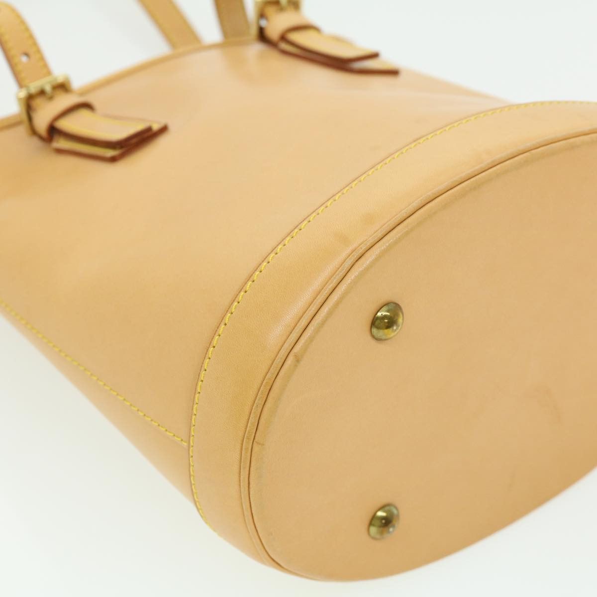 Louis Vuitton Bucket Pm Beige Leather Shoulder Bag (Pre-Owned) Size ONE SIZE - 10 Thumbnail