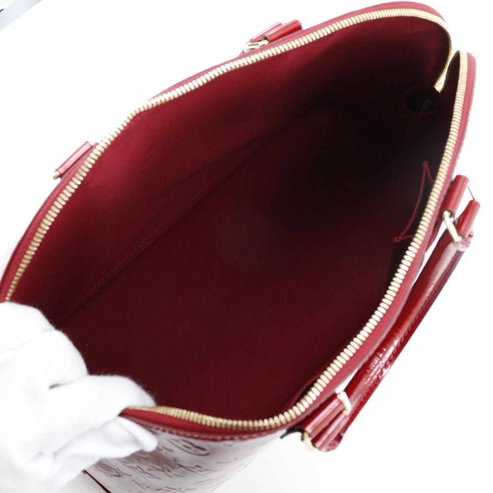 Louis Vuitton Alma Red Patent Leather Handbag (Pre-Owned) Size ONE SIZE - 5 Thumbnail