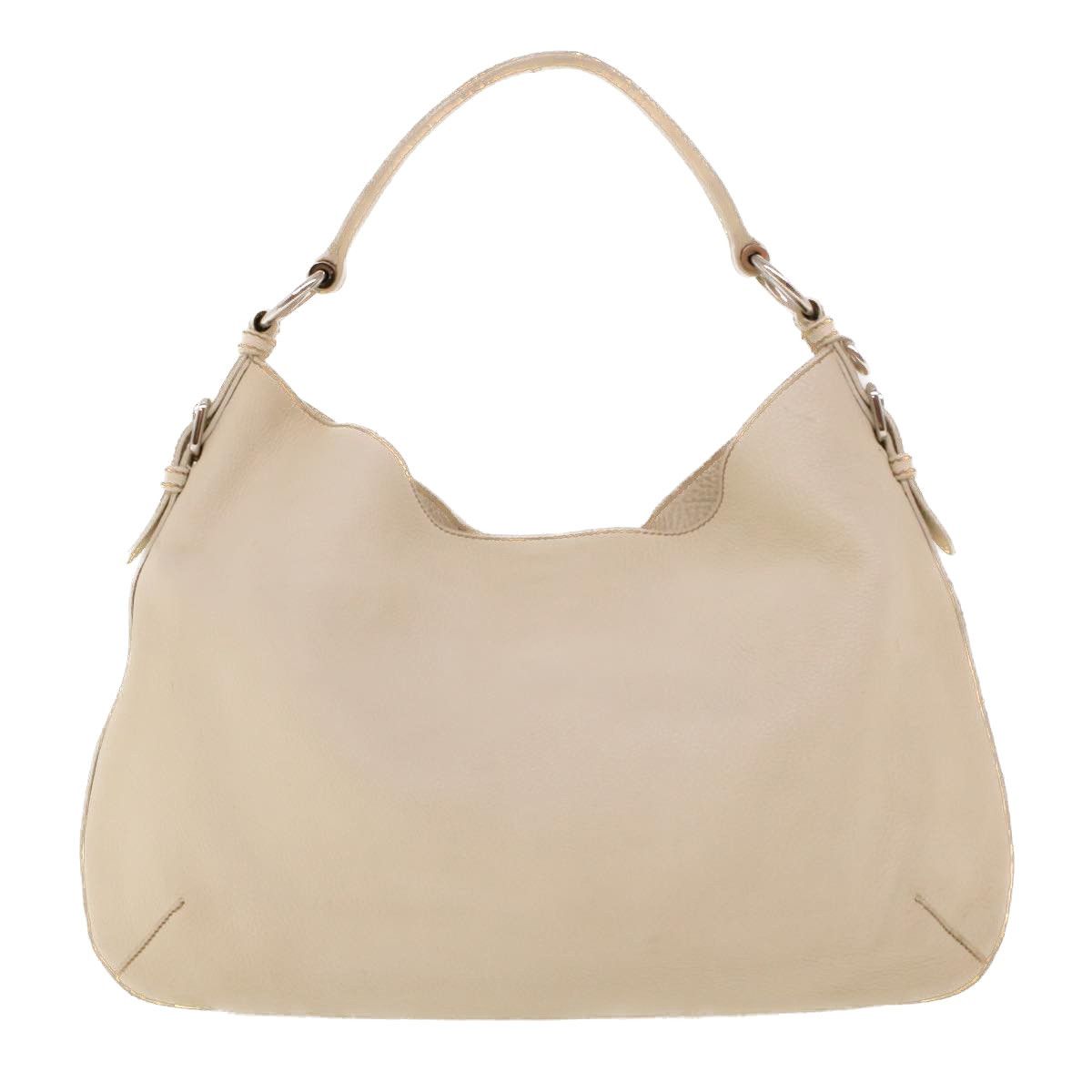 Prada White Leather Shoulder Bag (Pre-Owned) Size ONE SIZE - 2 Thumbnail