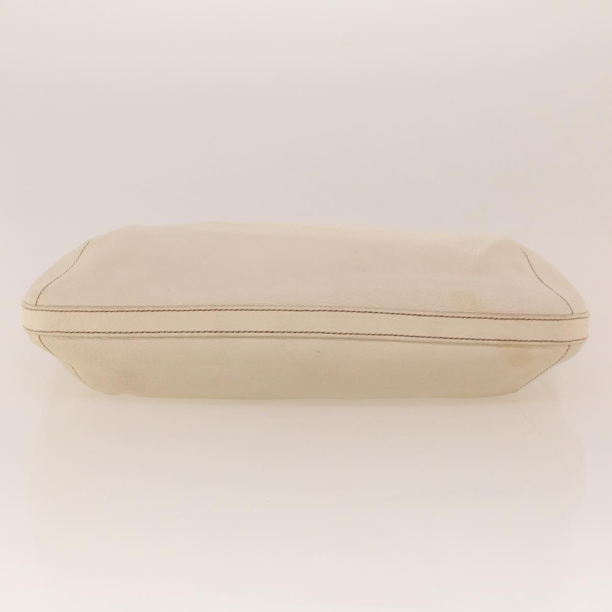 Prada White Leather Shoulder Bag (Pre-Owned) Size ONE SIZE - 3 Thumbnail