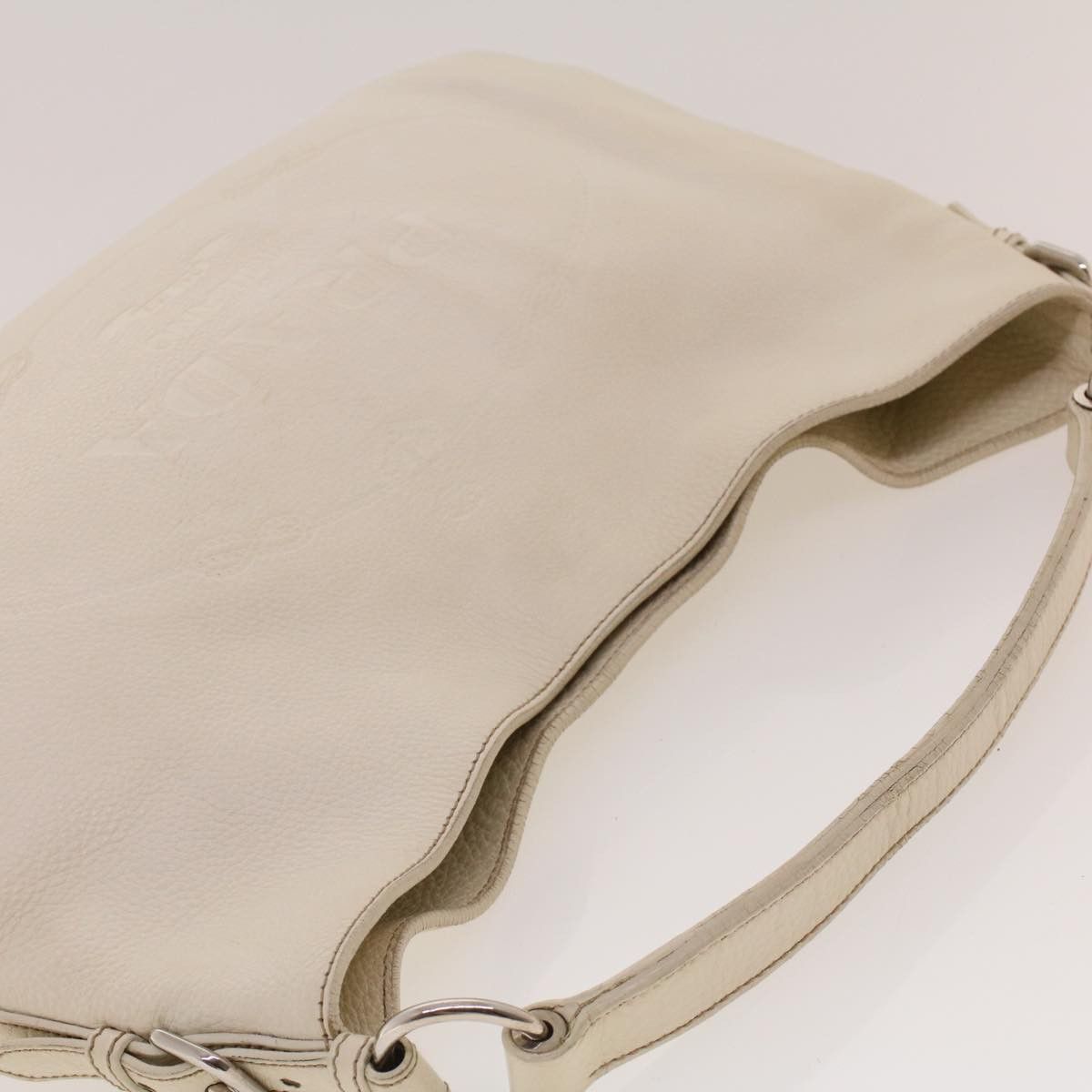 Prada White Leather Shoulder Bag (Pre-Owned) Size ONE SIZE - 4 Thumbnail