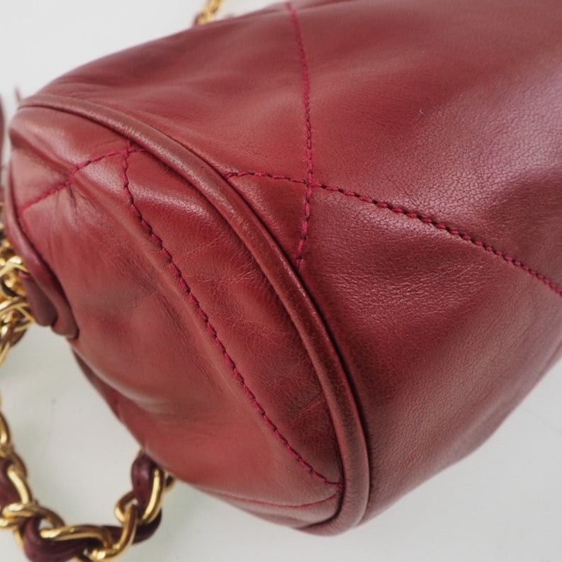 Chanel Red Leather Shoulder Bag (Pre-Owned) Size ONE SIZE - 7 Thumbnail