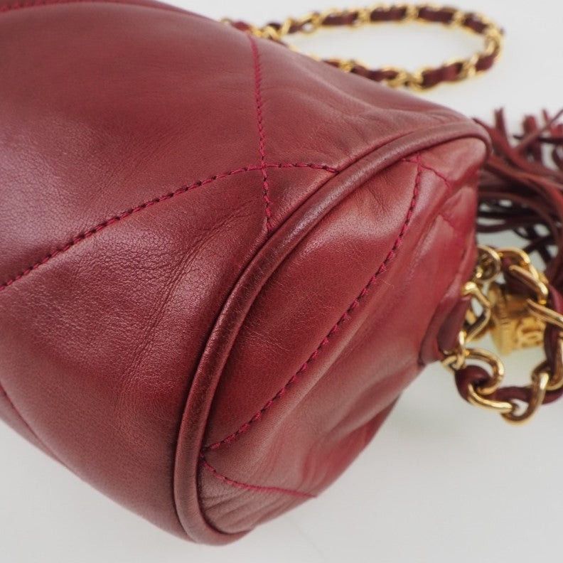 Chanel Red Leather Shoulder Bag (Pre-Owned) Size ONE SIZE - 10 Thumbnail