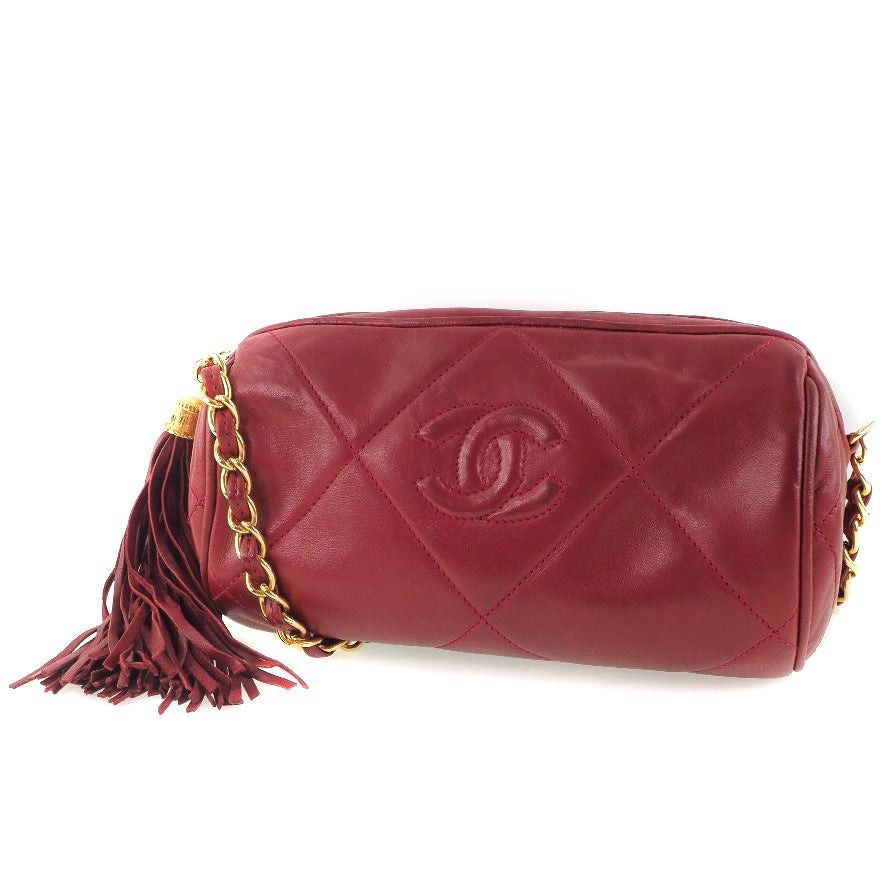 Chanel Red Leather Shoulder Bag (Pre-Owned) Size ONE SIZE - 9 Thumbnail