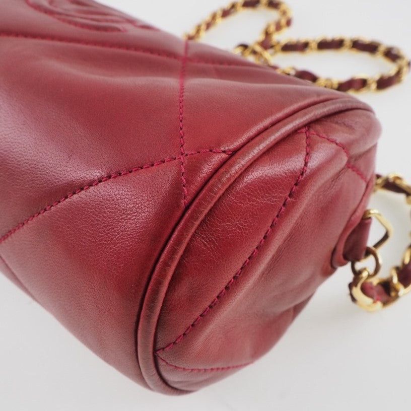Chanel Red Leather Shoulder Bag (Pre-Owned) Size ONE SIZE - 4 Thumbnail