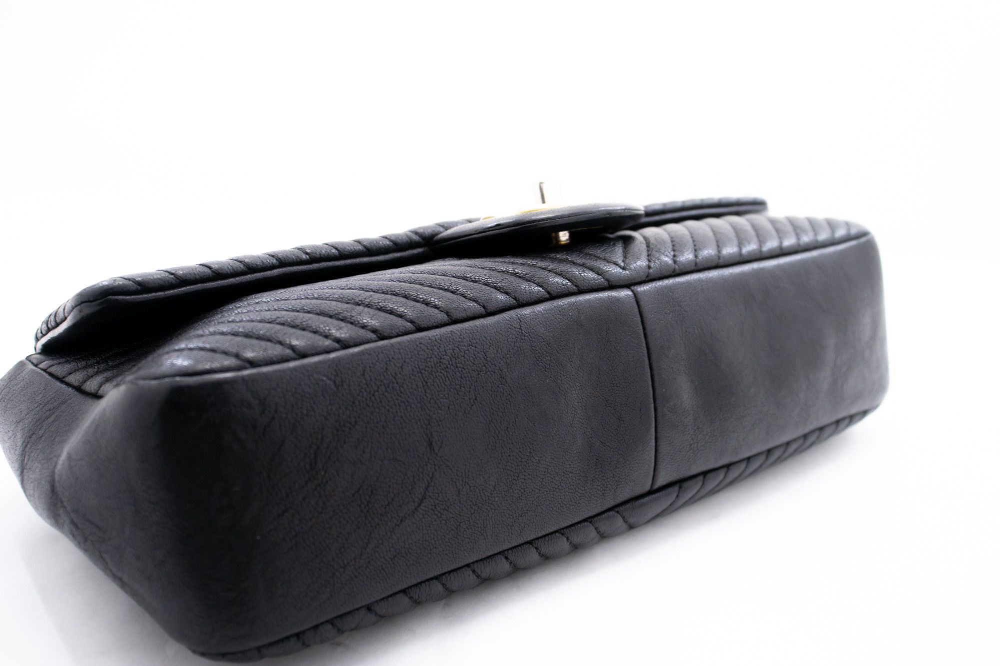 Chanel Timeless Black Leather Shoulder Bag (Pre-Owned) Size ONE SIZE - 3 Thumbnail