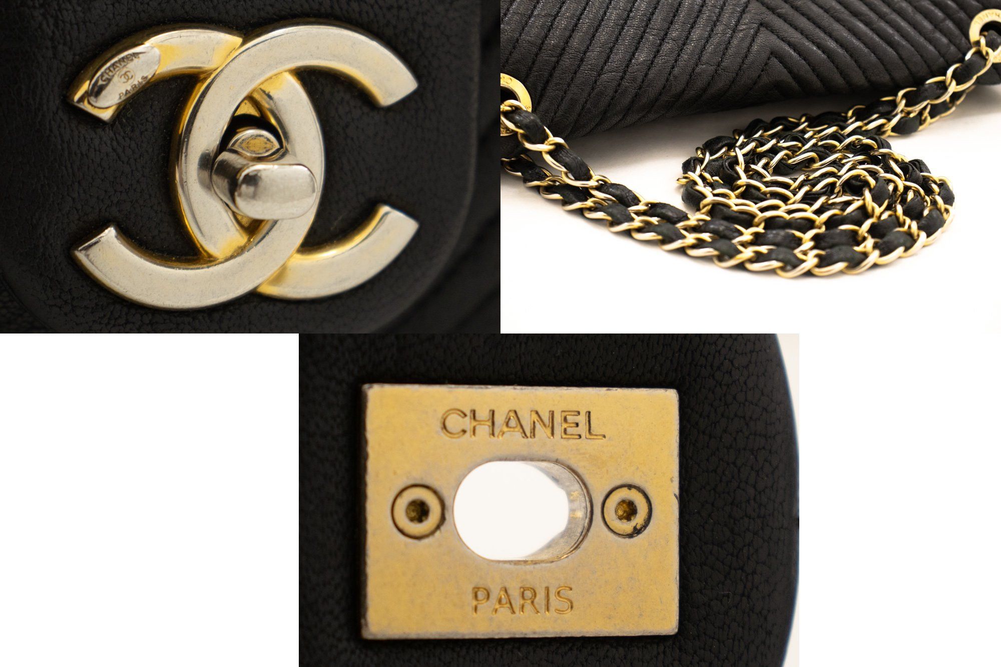 Chanel Timeless Black Leather Shoulder Bag (Pre-Owned) Size ONE SIZE - 10 Thumbnail