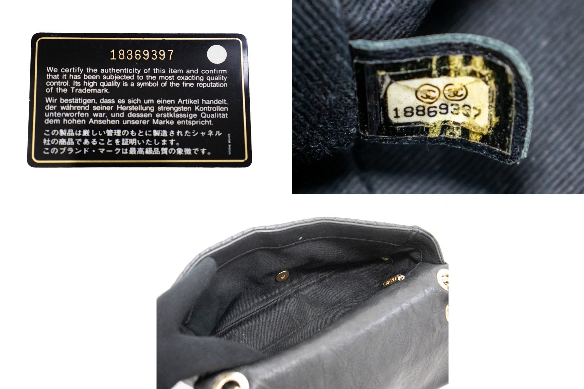 Chanel Timeless Black Leather Shoulder Bag (Pre-Owned) Size ONE SIZE - 6 Thumbnail