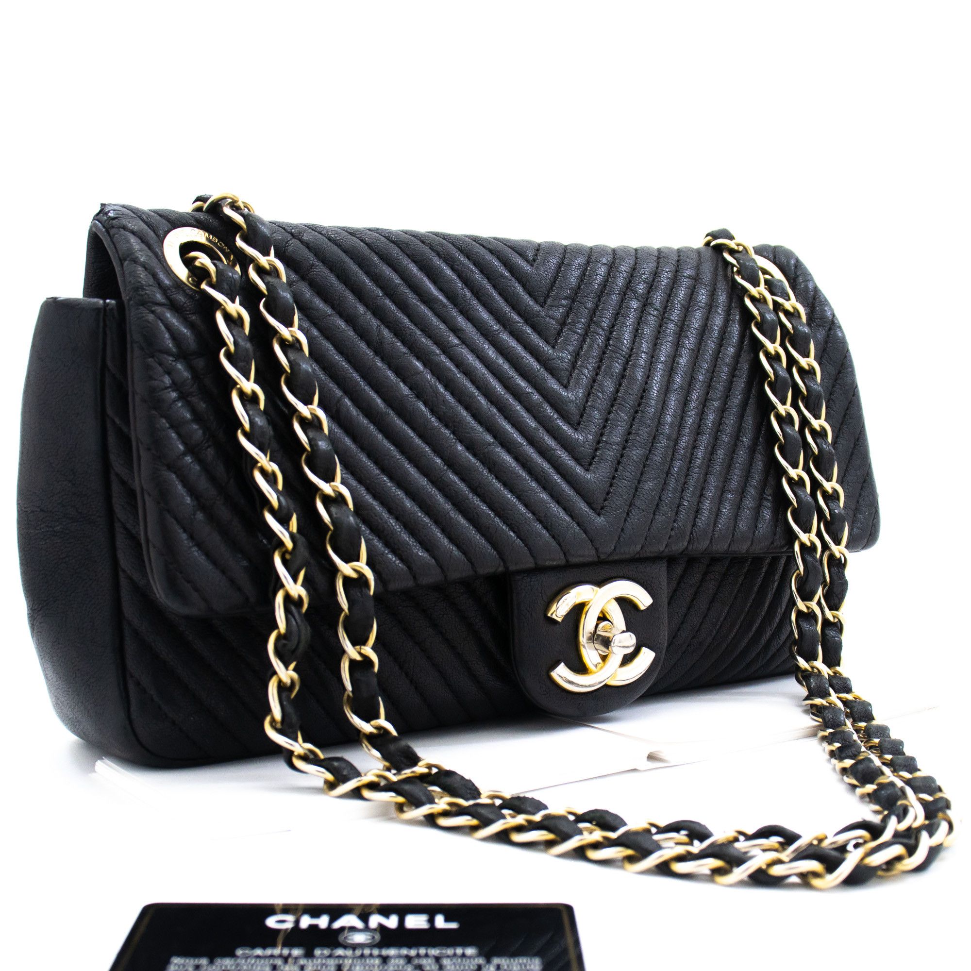 Chanel Timeless Black Leather Shoulder Bag (Pre-Owned) Size ONE SIZE - 8 Thumbnail