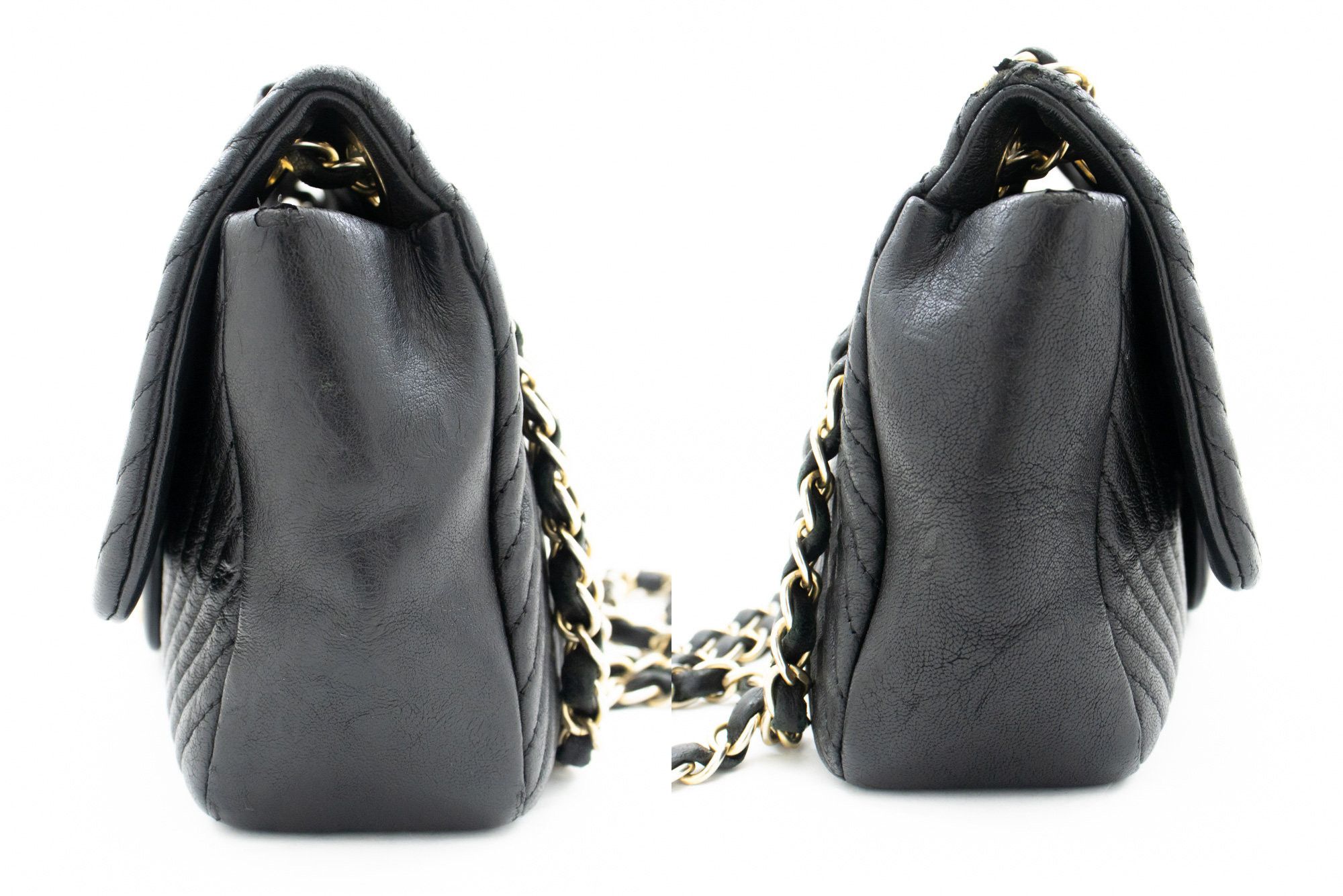 Chanel Timeless Black Leather Shoulder Bag (Pre-Owned) Size ONE SIZE - 4 Thumbnail