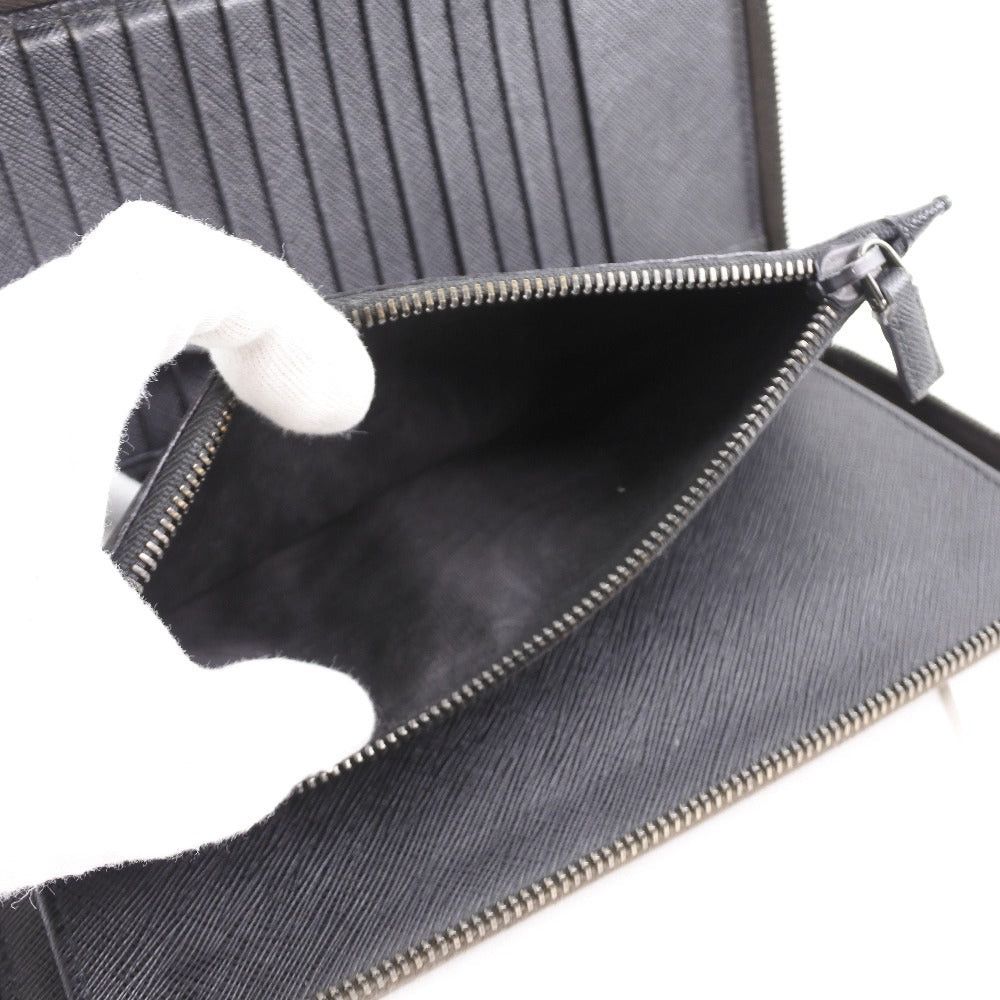Prada Saffiano Black Leather Wallet (Pre-Owned) Size ONE SIZE - 6 Thumbnail