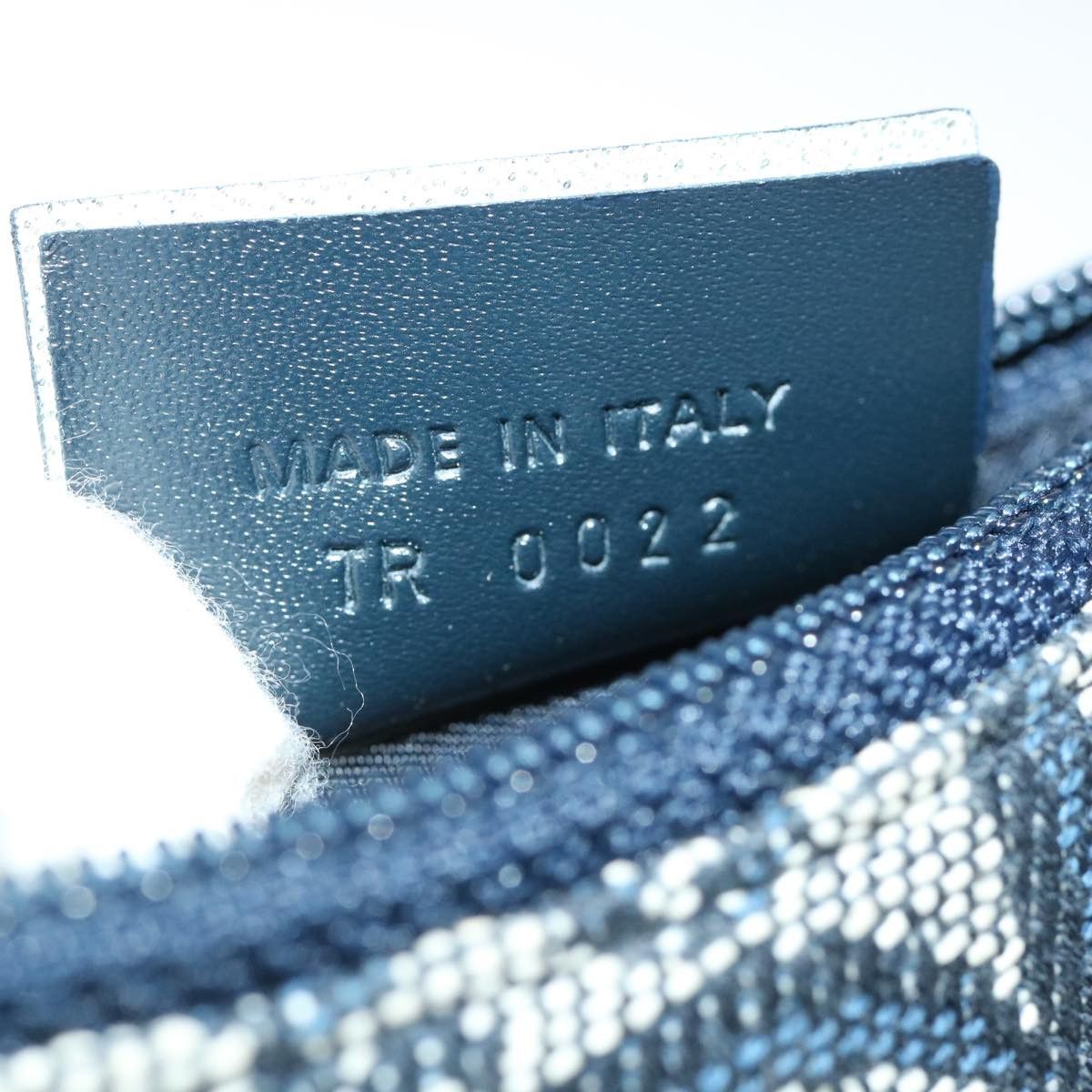 Dior Saddle Navy Canvas Wallet (Pre-Owned) Size ONE SIZE - 3 Thumbnail