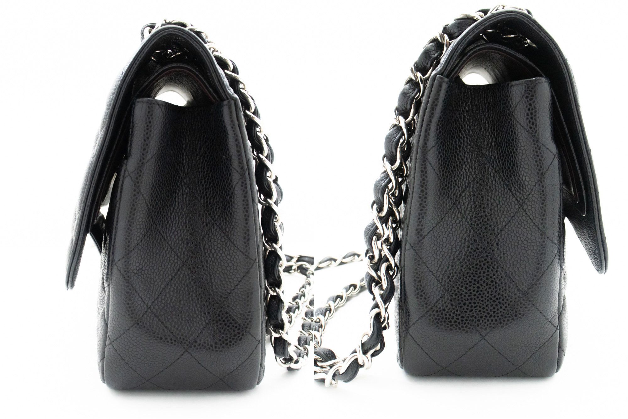 Chanel Classic Flap Black Leather Shoulder Bag (Pre-Owned) Size ONE SIZE - 4 Thumbnail