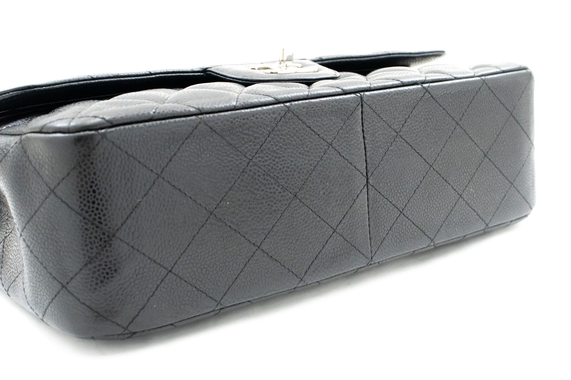 Chanel Classic Flap Black Leather Shoulder Bag (Pre-Owned) Size ONE SIZE - 3 Thumbnail