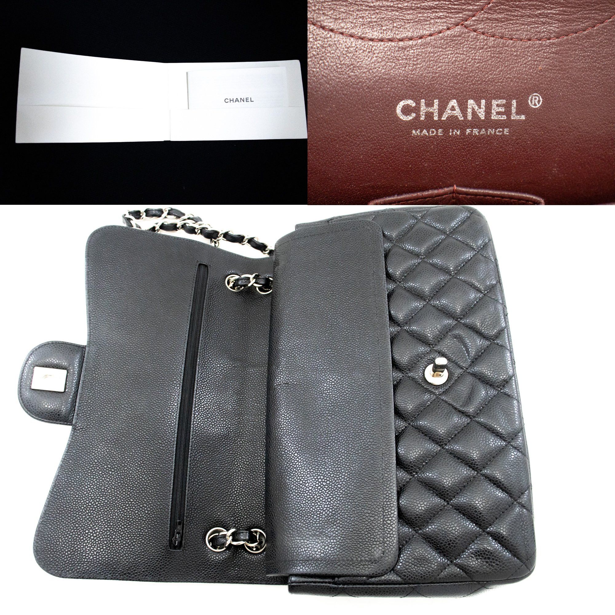 Chanel Classic Flap Black Leather Shoulder Bag (Pre-Owned) Size ONE SIZE - 8 Thumbnail